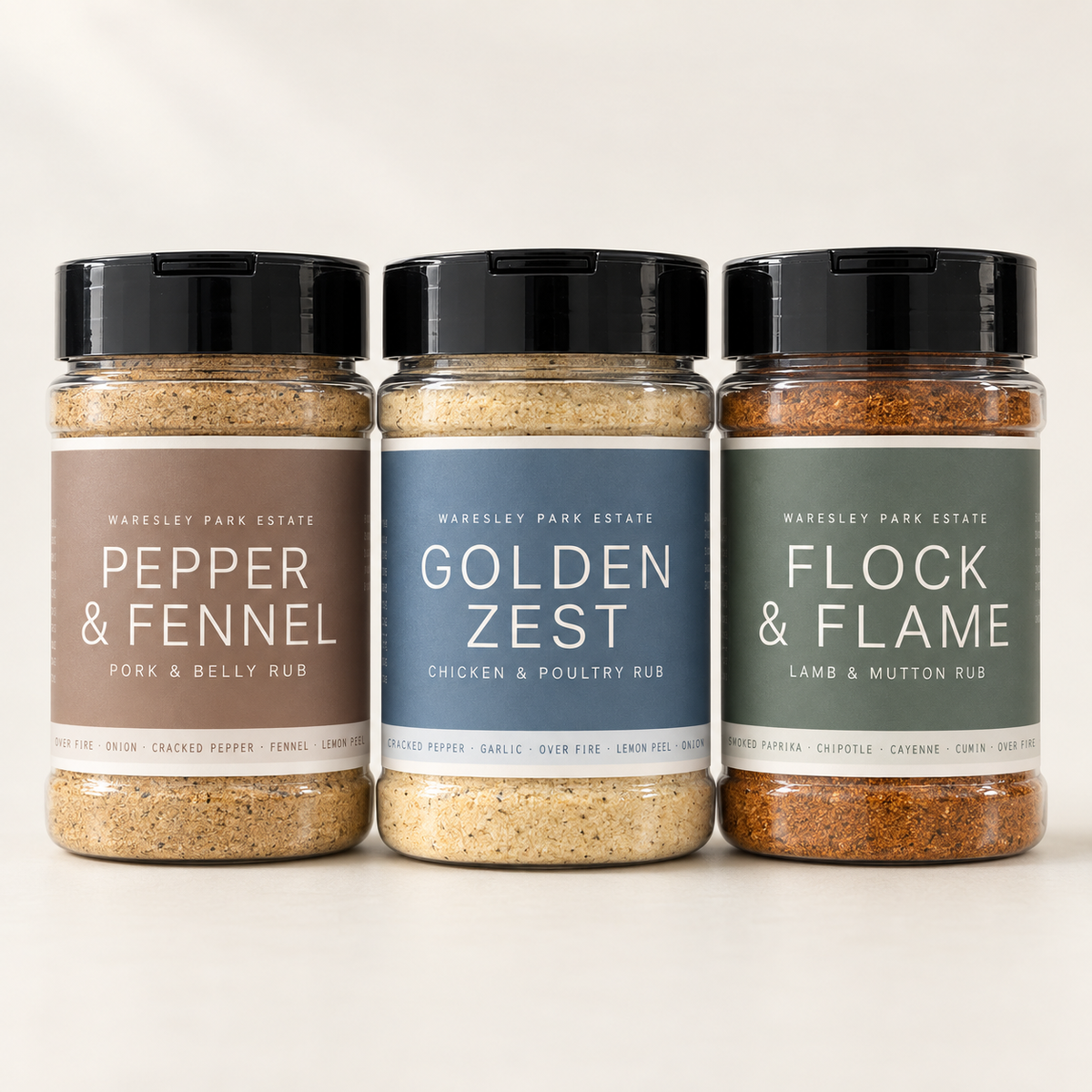 The Fire Cooking Rub Set